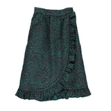 PIUPIUCHICK skirt emerald animal print - Pulu 