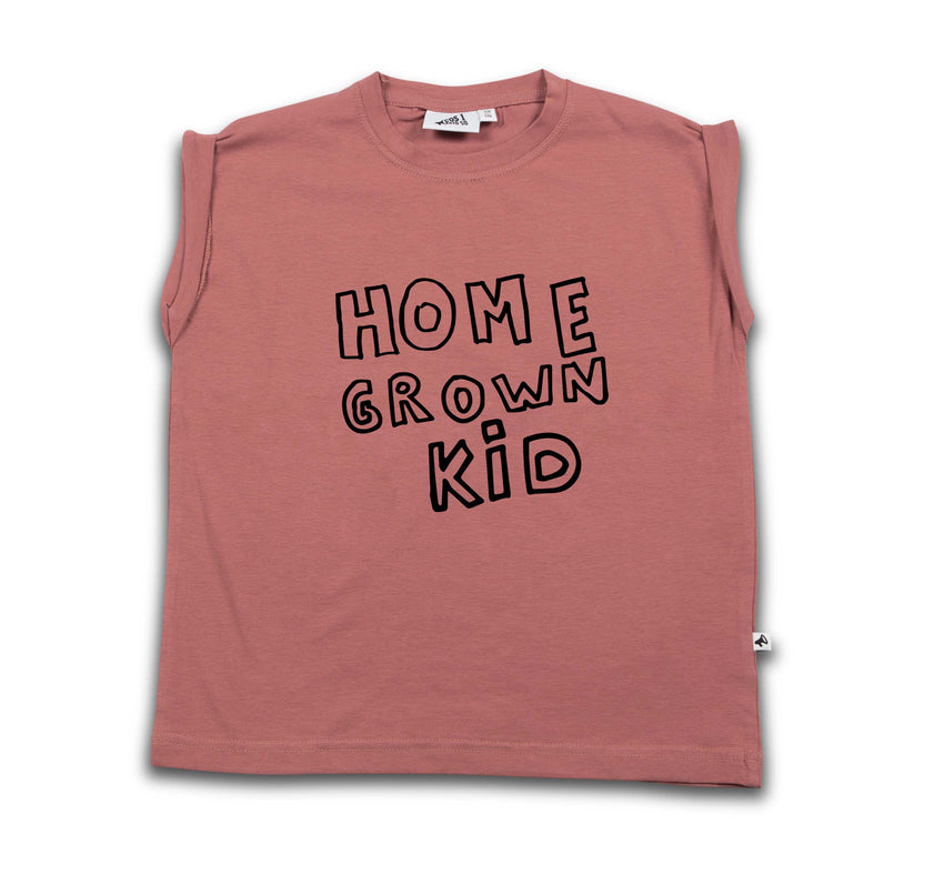 COS I SAID SO home grown kid boxy tee withered rose - Pulu 