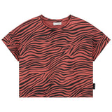 DAILY BRAT oversized zebra t-shirt marsala - Pulu 