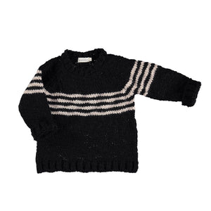 PIUPIUCHICK knitted sweater black/ecru - Pulu 