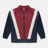 REPOSE AMS track jacket weathered berry color block - Pulu 