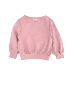 LONG LIVE THE QUEEN puffed sweater blush