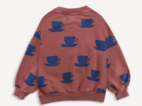 BOBO CHOSES cup of tea all over sweatshirt
