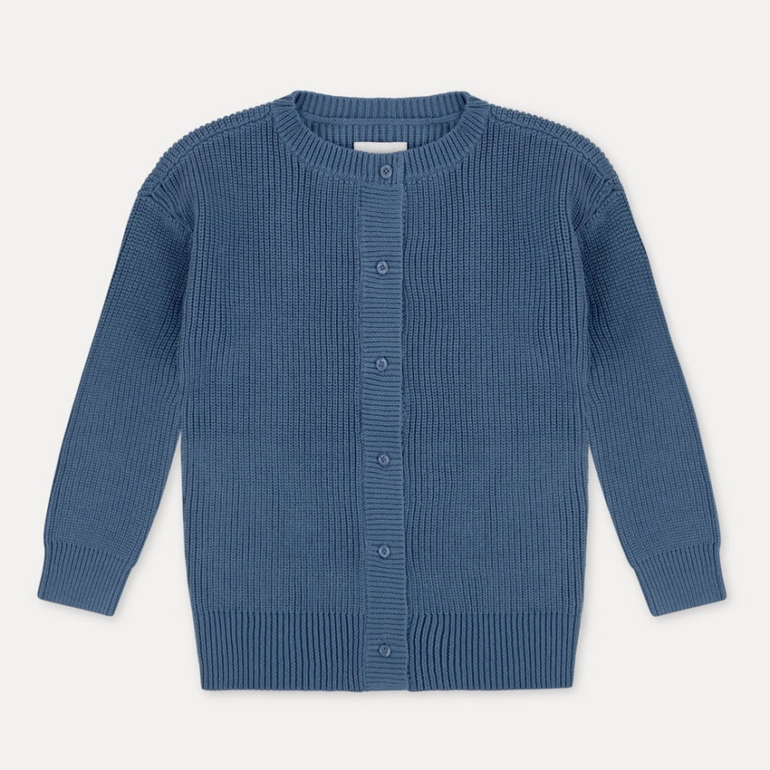 REPOSE AMS knit cardigan aged blue - Pulu 
